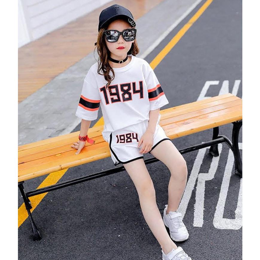 子供 服 女の子 セットアップ ダンスウエア 衣装 スポーツ バスケ 韓国 ファッション こども キッズ ジュニア シャツ パンツ 半袖 おしゃれ 1494 1494 メイシンファッションヤフー店 通販 Yahoo ショッピング