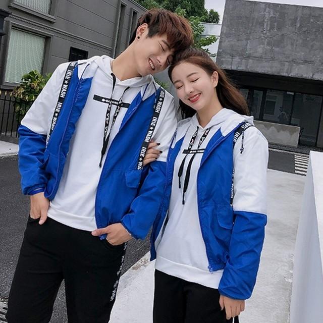 ペアルック パーカー ペア カップル マウンテンパーカージャケットアウターウインドブレーカー韓国 お揃い オルチャン 秋 冬 春 大きいサイズ ジャンバー 2619 2619 メイシンファッションヤフー店 通販 Yahoo ショッピング