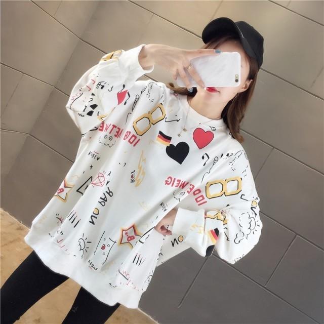 韓国 ファッション レディース おしゃれ 10代 高校生 中学生 トップス セーター 長袖 大きいサイズ 秋 冬 春 オーバーサイズ プルオーバー オルチャン 2713 2713 メイシンファッションヤフー店 通販 Yahoo ショッピング