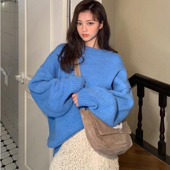 高校生 中学生 ファッション 10代 代 ボアセーター レディース ボアトレーナー 冬 春 秋 ニット 長袖 トップス もこもこ 4222 メーカー包装済