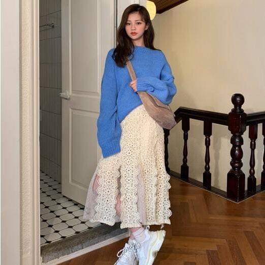 高校生 中学生 ファッション 10代 代 ボアセーター レディース ボアトレーナー 冬 春 秋 ニット 長袖 トップス もこもこ 4222 メーカー包装済