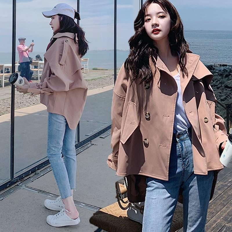 スプリングコート レディース トレンチコート 高校生 学生 10代 代 30代 春コート 春アウター チェスターコート ピーコート ジャケット ファッション 4428 4428 メイシンファッションヤフー店 通販 Yahoo ショッピング