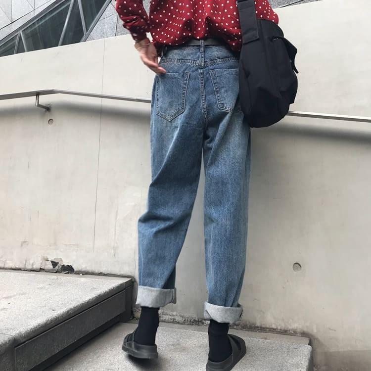 高校生 中学生 10代 代 デニム パンツ レトロ ワイドパンツ レディース ボトムス ジーンズ ワイドレッグ 脚長効果 ダメージ加工 4475 4475 メイシンファッションヤフー店 通販 Yahoo ショッピング