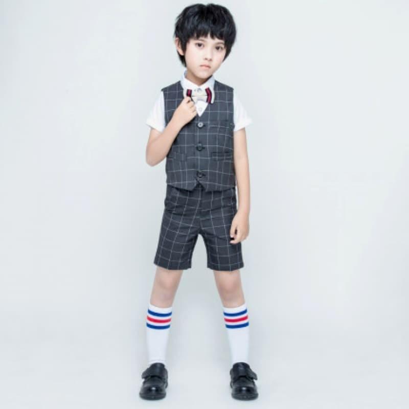 驚きの値段 5ピース スーツ 小学生 男の子 小学校 幼稚園 保育園 ベスト ハーフパンツ シャツ フォーマル 入学式 入園式 卒業式 卒園式 半袖 スーツ 4515 保障できる Aonestationery Co Uk