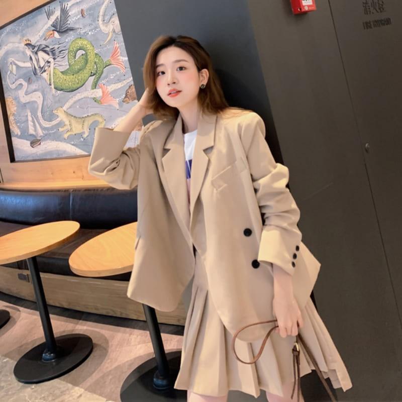 品質は非常に良い セットアップ レディース 4699 大きいサイズ ミニスカート プリーツ ジャケット コーデ 秋 春 ガーリー 中学生 高校生 代 10代 セットアップ カラー ダークグレー Demolition Training