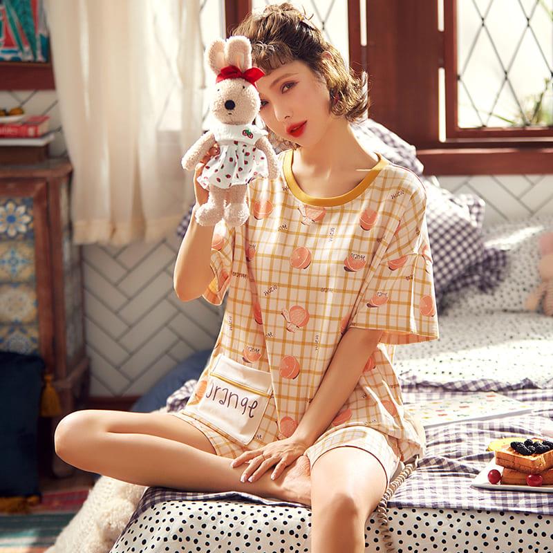 22公式店舗 夏 半袖 部屋着 セットアップ レディース ルームウェア パジャマ 高校生 冷感 中学生 可愛い 5727 おうち おしゃれ 女性用 寝巻き ゆったり 韓国風 パジャマ カラー 13 Www We Job Com