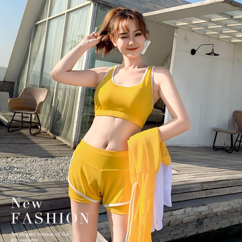 水着 高校生 中学生 ビキニ おしゃれ レディース 学生 10代 代 大きいサイズ 体型カバー 韓国 ファッション 5767 5767 メイシンファッションヤフー店 通販 Yahoo ショッピング