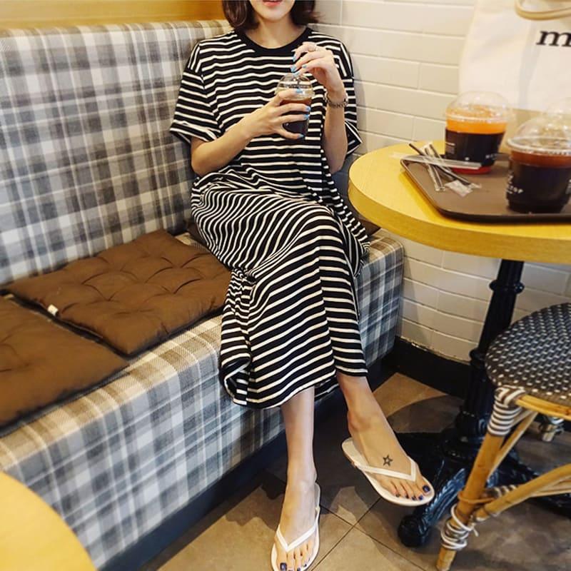 高校生 中学生 ファッション ワンピース 半袖 夏 おしゃれ 10代 代 30代 体型カバー 大きいサイズ 韓国 5795 5795 メイシンファッションヤフー店 通販 Yahoo ショッピング