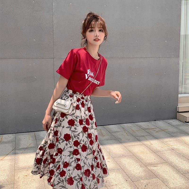 高校生 中学生 ファッション 半そで 夏 セットアップ スカート おしゃれ かわいい 韓国 大きいサイズ 10代 代 5959 5959 メイシンファッションヤフー店 通販 Yahoo ショッピング