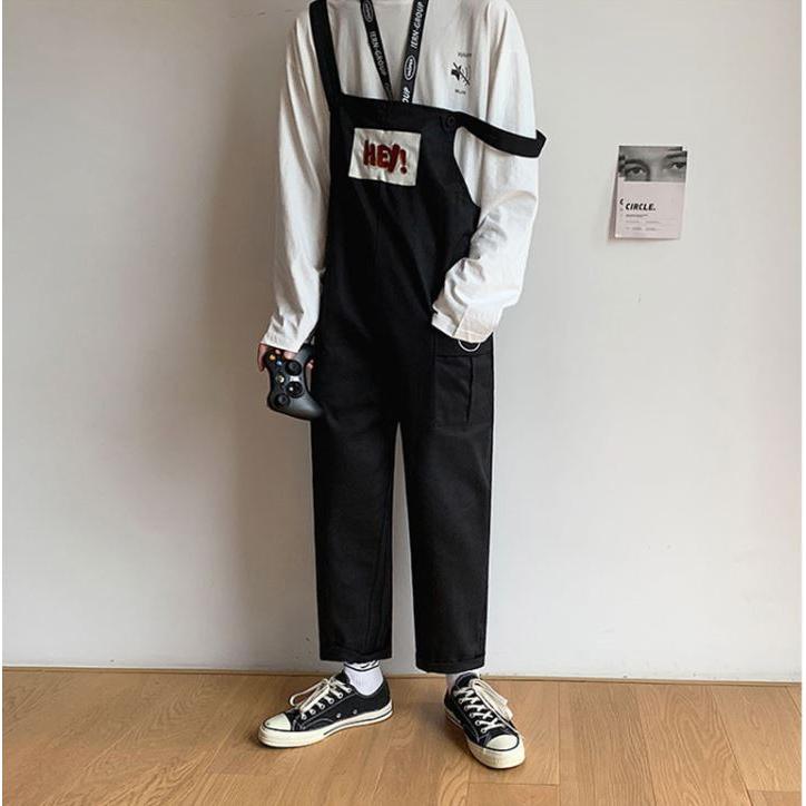 高校生 中学生 学生 10代 代 ファッション 男子 オーバーオール つなぎ パンツ メンズ スポーツカジュアル 韓国 7076 7076 メイシンファッションヤフー店 通販 Yahoo ショッピング