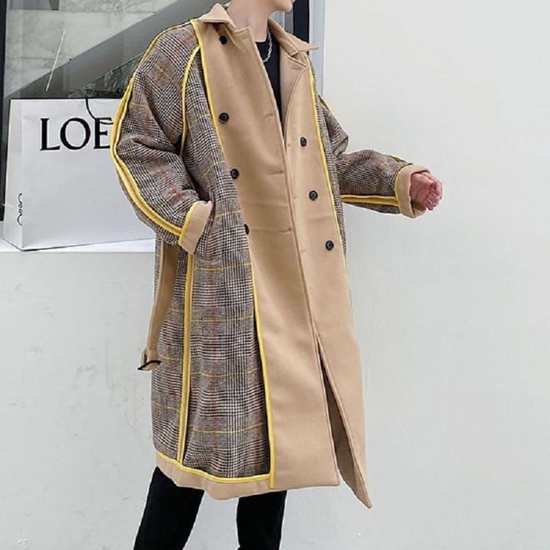 コート メンズ ロング丈 冬 トレンチコート チェスター 韓国 秋冬アウター高校生 １０代 ２０代 ファッション 7375 7375 メイシンファッションヤフー店 通販 Yahoo ショッピング