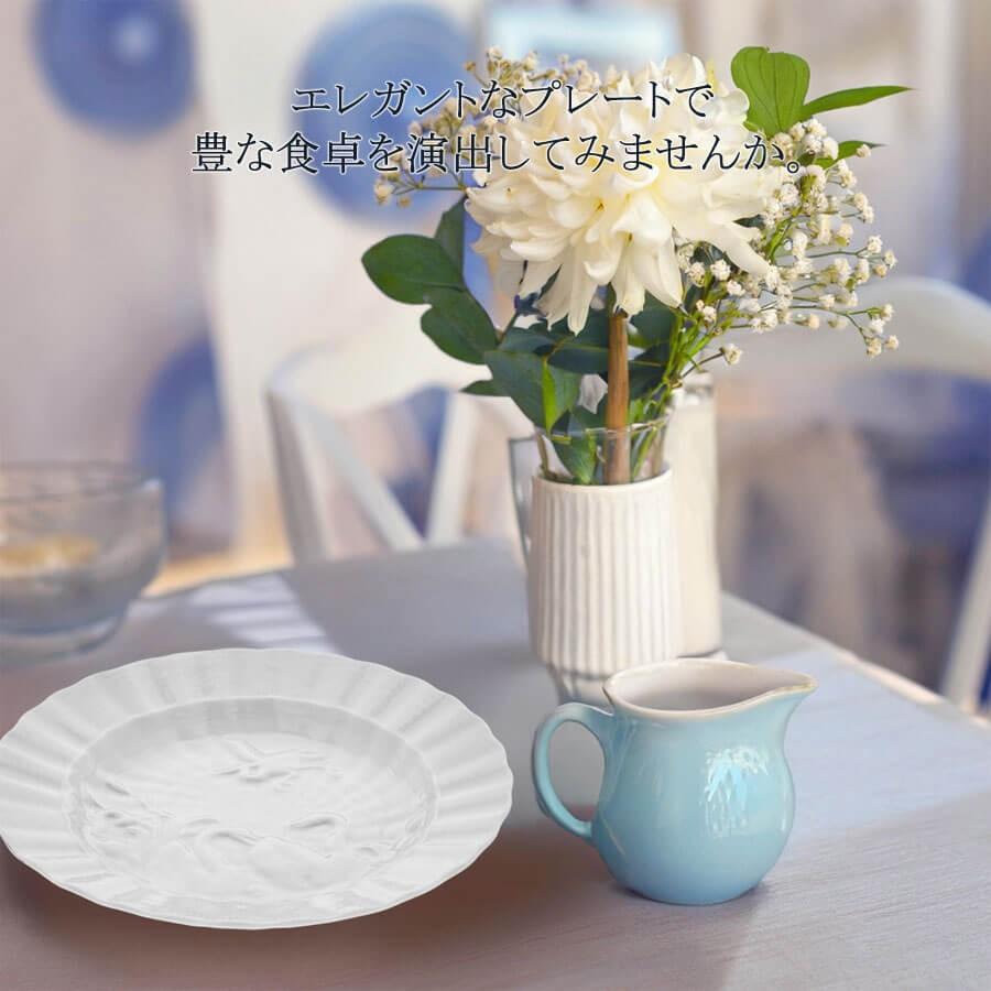 マイセン お皿 約20cm デザートプレート 「スワン ホワイト