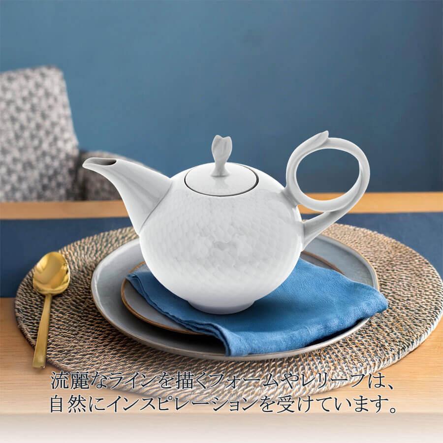 マイセン　波の戯れ　ティーポット マイセン 波の戯れ ホワイト ティーポット 000000/29727 | 波の戯れ