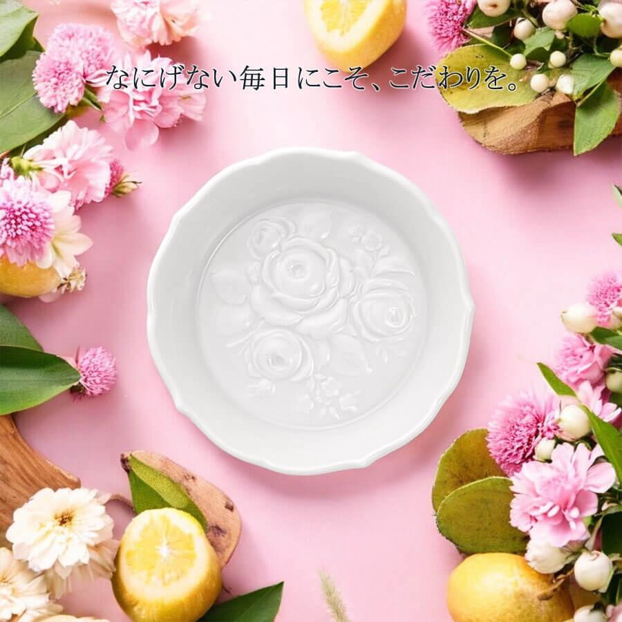 マイセン 小皿 ディッシュ スモールボール 約8cm 「ローズレリーフ