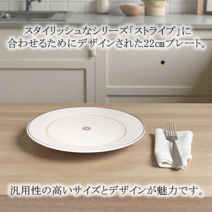 マイセン お皿 約22.5cm デザートプレート 「ストライプ」 プレゼント 普段使い おしゃれ マイセン公式/日本総代理店の画像