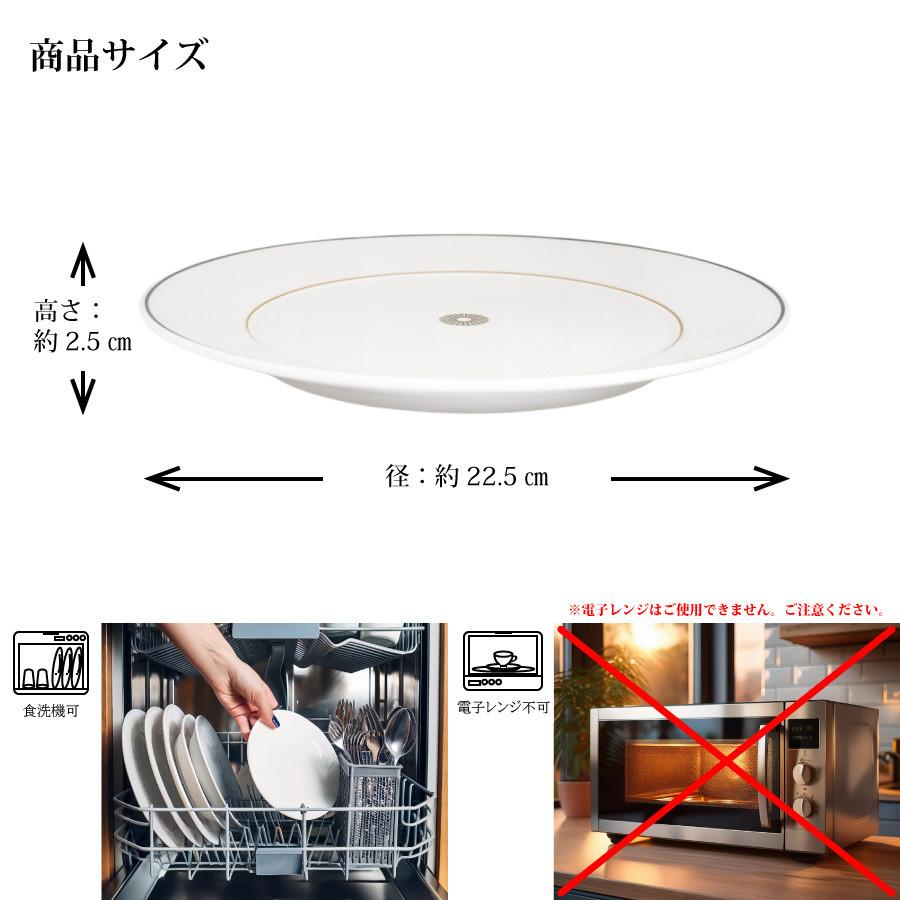 マイセン お皿 約22.5cm デザートプレート 「ストライプ」 プレゼント 普段使い おしゃれ マイセン公式/日本総代理店の画像