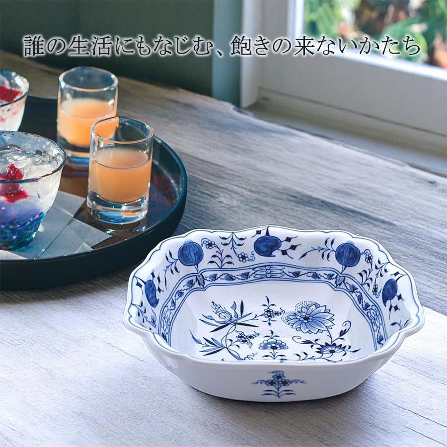 マイセン 角鉢 深皿 約28×27.5cm 「ブルーオニオン」 プレゼント