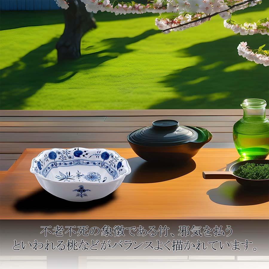 マイセン 角鉢 深皿 約28×27.5cm 「ブルーオニオン」 プレゼント 普段