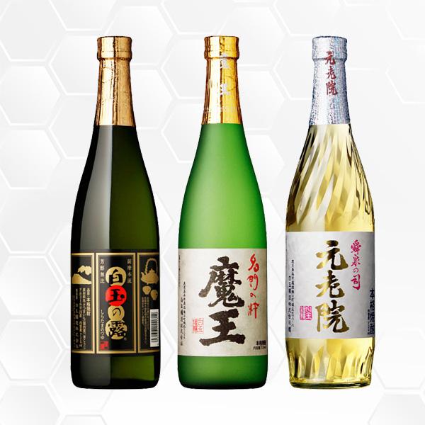 白玉醸造焼酎3本セット 白玉の露 白玉醸造セット 720ml×3本 白玉醸造/魔王/元老院/白玉の露