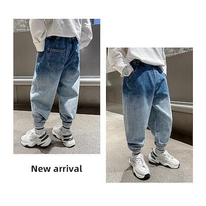 高品質の人気 春と秋の新品 韓国子供服 男の子ファッション 快適 ジーンズ スウェットパンツ 5k09 Champagne Dissaux Brochot Com