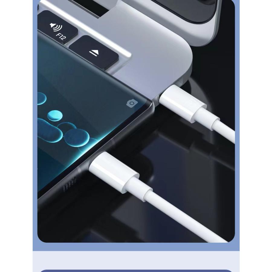 お試し/送料無料【 Type-C to Type-C 充電ケーブル PD対応 20W 急速充電 1M 】 type c to タイプC 充電 TYPEC 充電器 PD 高速充電 USB C to C 急速 PDケーブル|meitsu-2|04