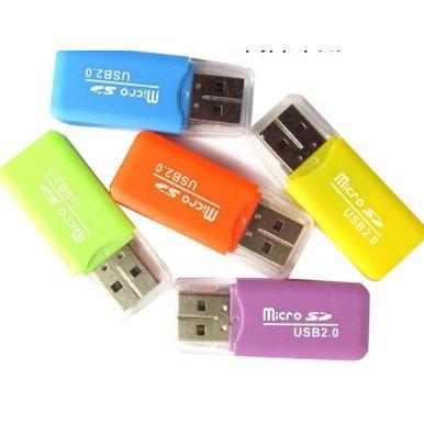 特売品【蓋付き タイプB】 USBカードリーダー【microsd microsdhc 2GB 4GB 8GB 16GB 32GB 64GB 128GB 256GB 対応】お色指定不可 カードリーダー｜meitsu-2