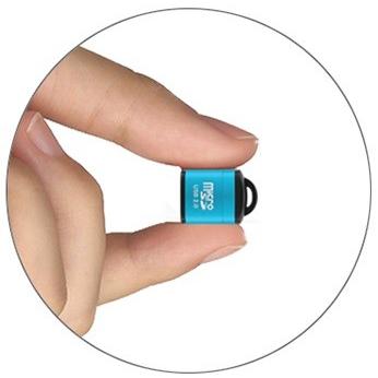送料無料【蓋付き アルミ合金 T-B型 】 カードリーダー USB2.0(microSDカード/microSDHCカード→USBメモリーへ変換)カードリーダー お色指定不可|meitsu-2|03