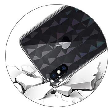 本日限定/送料無料[iphoneXR専用  6.1インチ]【iphone Fashion case ダイヤモンド型 衝撃吸収 透明】iphoneXR TPU クリア カバー ソフト 耐衝撃 XR ケース｜meitsu-2｜02