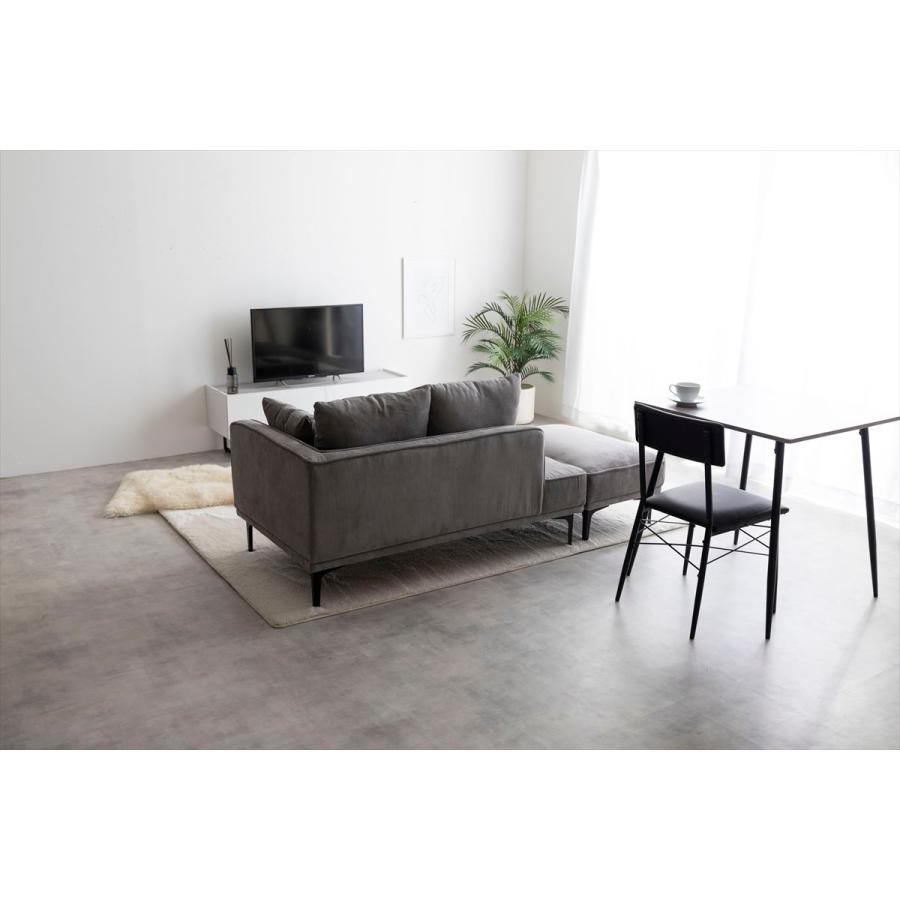 【2点セット】Siena オットマン付き2人掛けカウチソファ　アイボリー g118047]【2点セット】Siena オットマン付き2人掛けカウチソファ