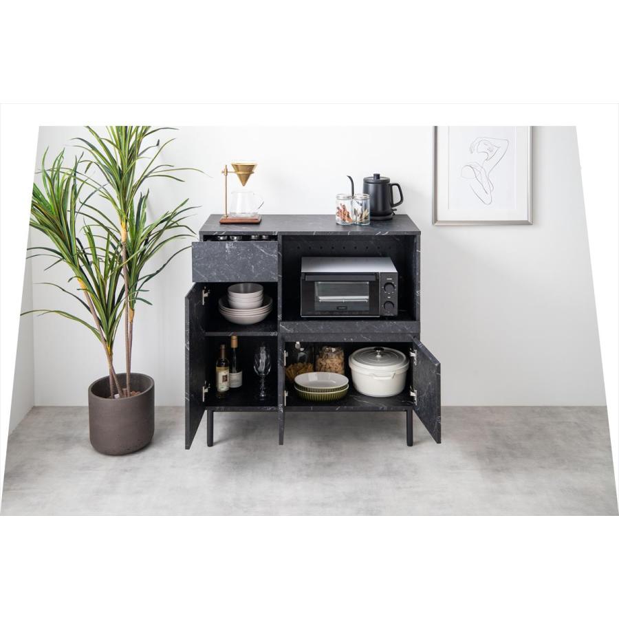 幅86cm】Ellis 大理石柄レンジ台 : メイツウEC - 通販 - Yahoo