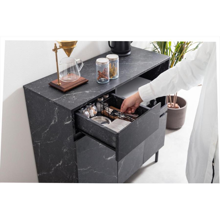 幅86cm】Ellis 大理石柄レンジ台 : メイツウEC - 通販 - Yahoo