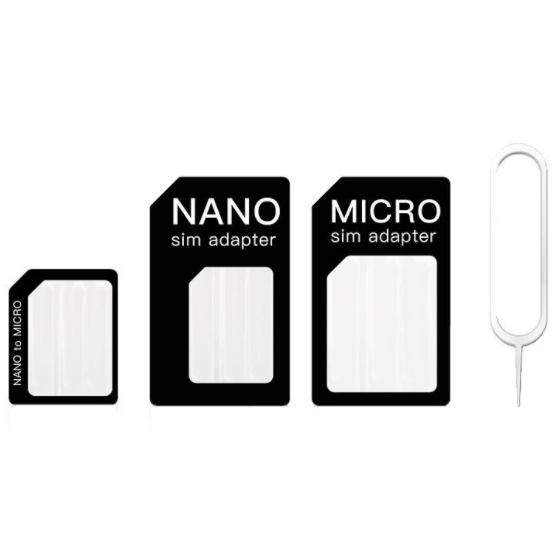 送料無料 Simカード 変換アダプタ 4点セット 標準sim マイクロsim ナノsim Simピン シム カード アダプター Iphone 4s 5s 5c Se 6 E Iphoneグッズの秋葉原 通販 Yahoo ショッピング