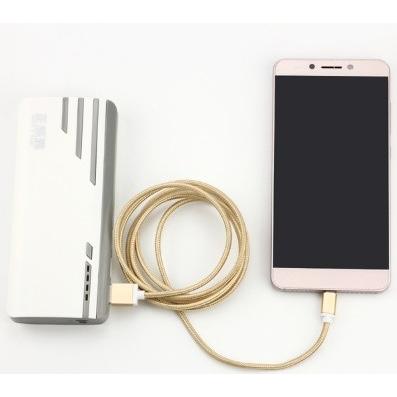 お試【アルミ合金/ナイロン/ゴールド/1.5M】micro usb 充電ケーブル アンドロイド スマホケーブル【急速充電/断線しにくい】｜meitsu3｜04