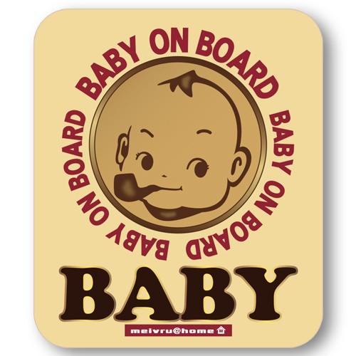 ベビーインカー Baby In Car ステッカー 赤ちゃんが乗ってます ステッカータイプ カフェ カフェオレ Boss Be メイヴルアットホーム Yahoo 店 通販 Yahoo ショッピング