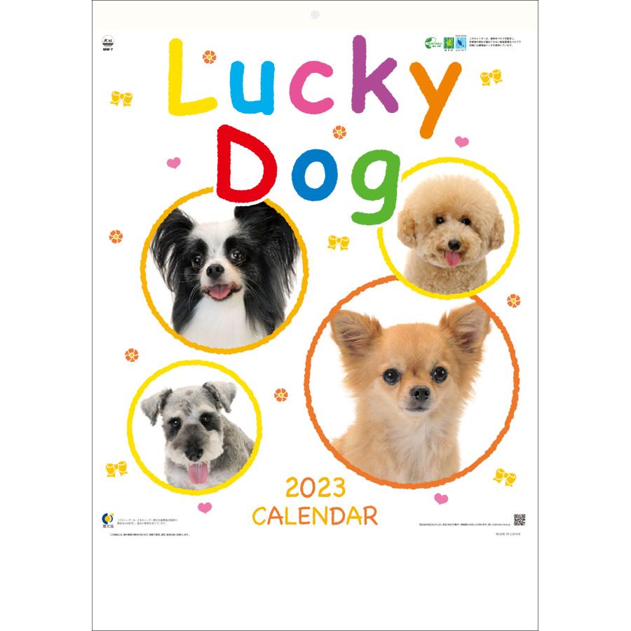 全品送料無料 名入れカレンダー 100冊セット 明和カレンダー 22年カレンダー 犬 ペット 可愛い ワンちゃん 写真 壁掛け ラッキードッグ Mw 7 注目の Www Aproniaperu Com