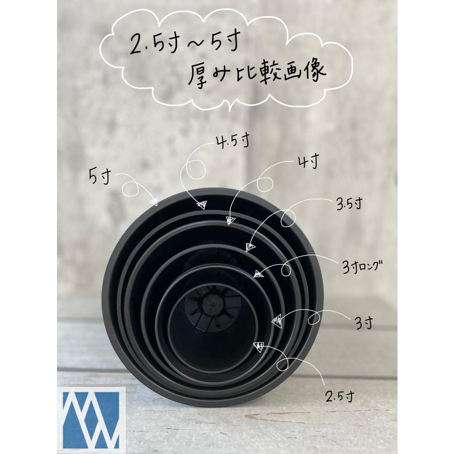 植木鉢 プラ鉢 セラアート 長鉢 4寸 5鉢セット 色アソート可 : MEIWACO