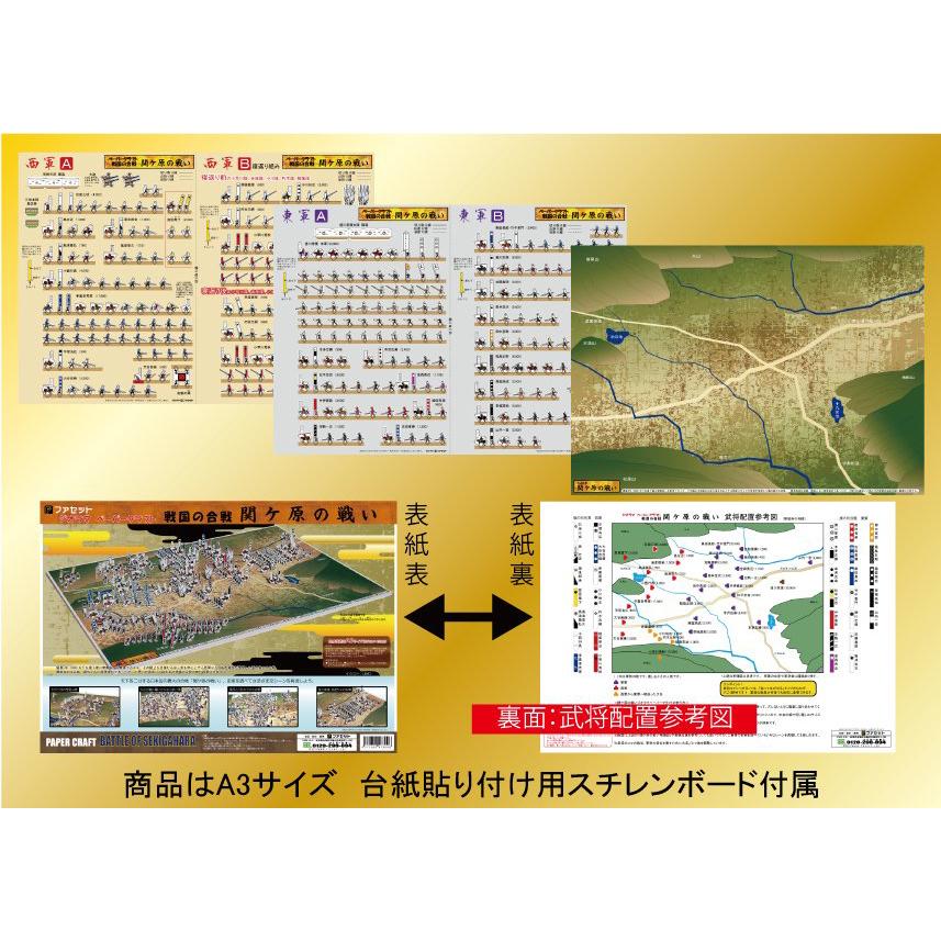 戦国の合戦　関ケ原の戦いジオラマペーパークラフト  ファセット製｜meizyoudo｜04