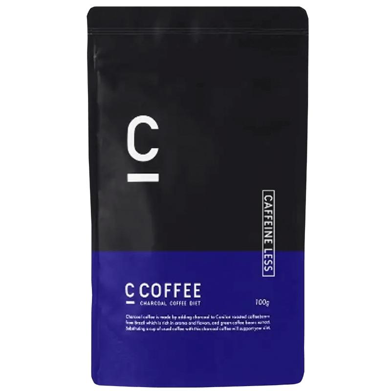 【公式】C COFFEE ( シーコーヒー ) カフェインレス 1袋 100g ダイエットコーヒー MCTオイル チャコールコーヒー 珈琲 ccoffee ダイエット GABA | 