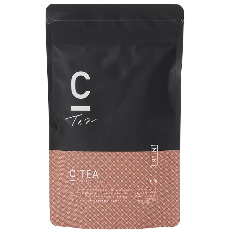 【公式】[機能性表示食品] C TEA チャコール ミルクティー 100g 炭 チャコール GABA テアニン ラフマ セイロン COFFEE シーコーヒー 有胞子性乳酸菌 脂肪 |  | 07