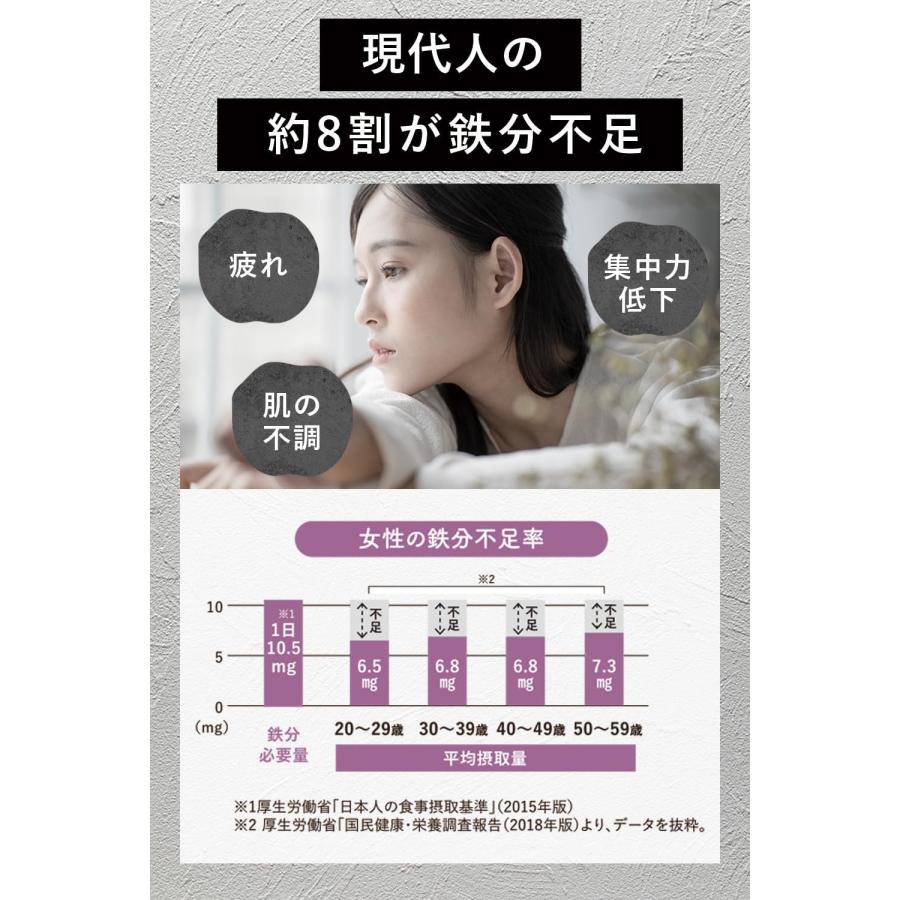 【公式】C CHOICE ( シーチョイス ) Fine Fe 鉄分 6mg 吸収型ピロリン酸第二鉄配合 特殊コーティング 胃腸に優しい パウダー 鉄分パウダー 75g 30日分 |  | 02