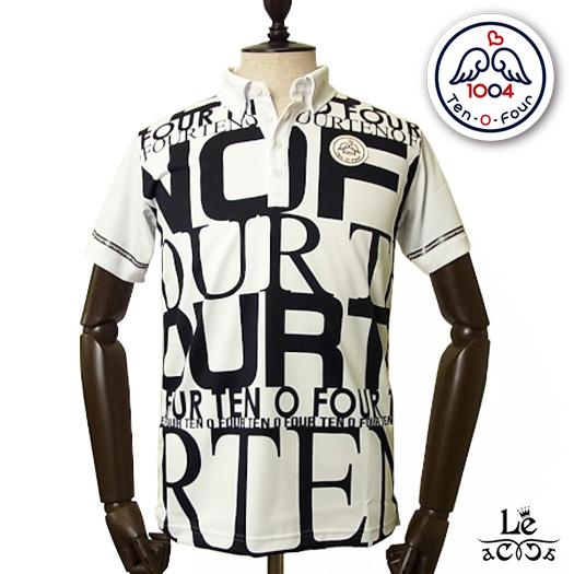 限定価格セール ゴルフ ポロシャツ ゴルフウェア メンズ ポロシャツ 10o4 テンオーフォー 半袖 総柄 吸水速乾 ドライ ボタンダウン ホワイト 派手 日本製 楽天1位 Www Doctor Plan Com