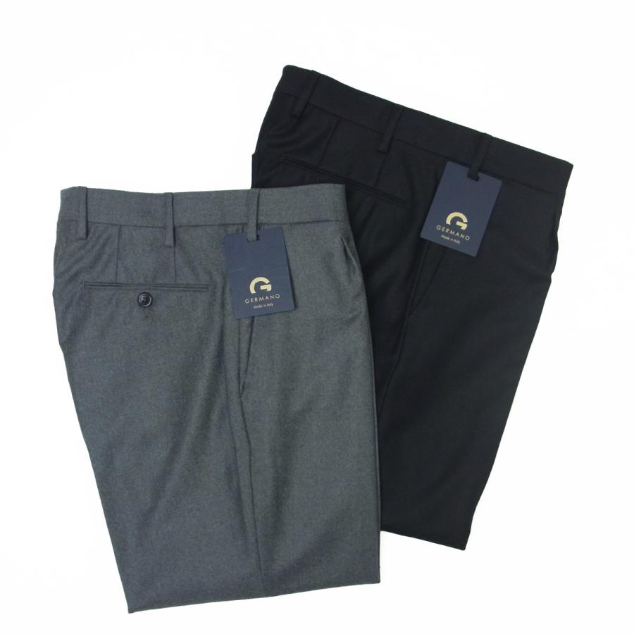 GERMANO ジェルマーノ　スラックス GERMANO ジェルマーノ スラックス ワンプリーツ フランネル