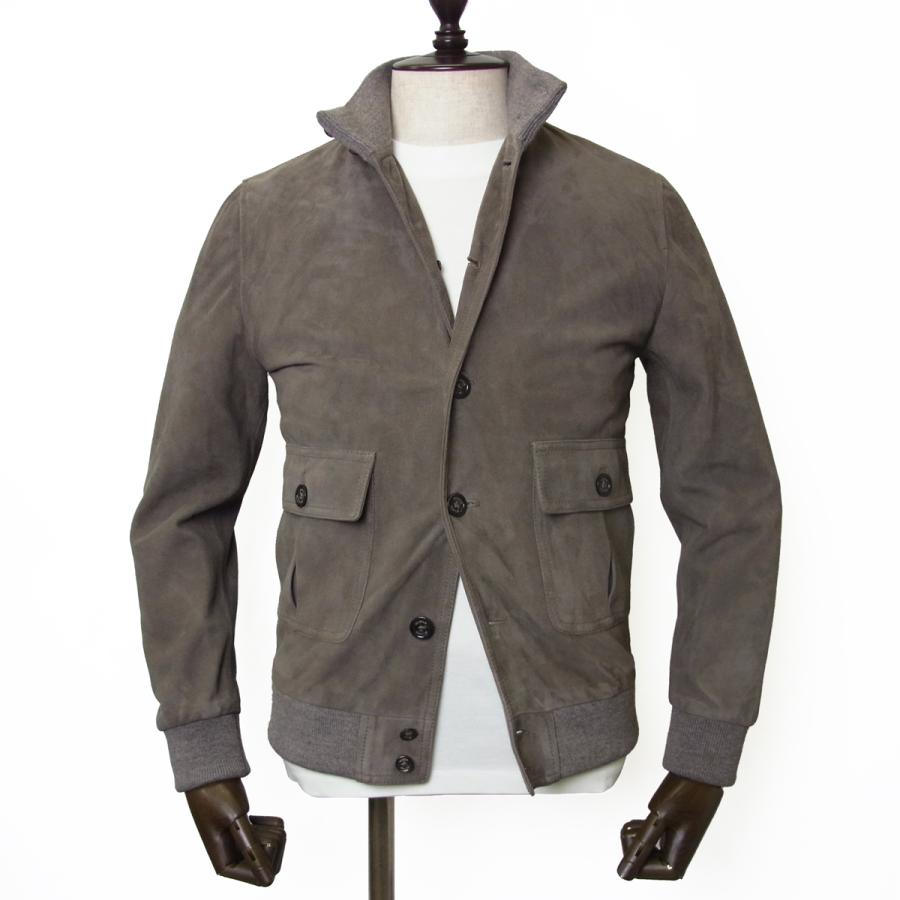 定価17万】チンクアンタ スエードヴァルスターブルゾンオリーブ色サイズ44