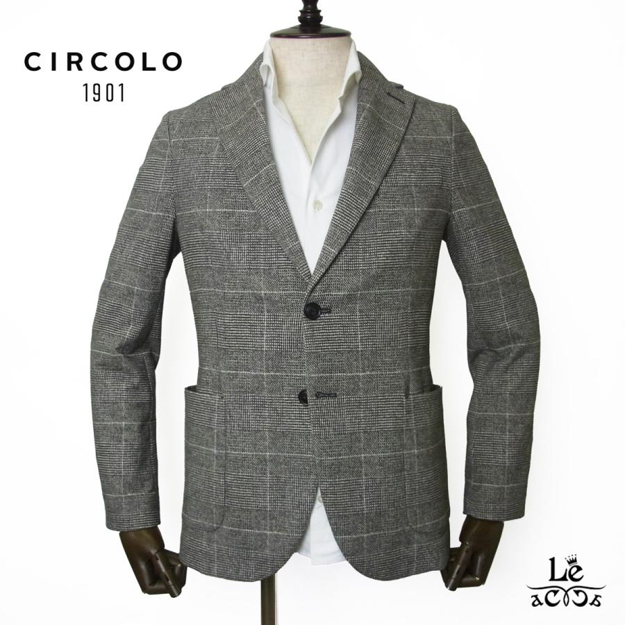 CIRCOLO 1901（チルコロ 1901） グレンチェック コットン シングル
