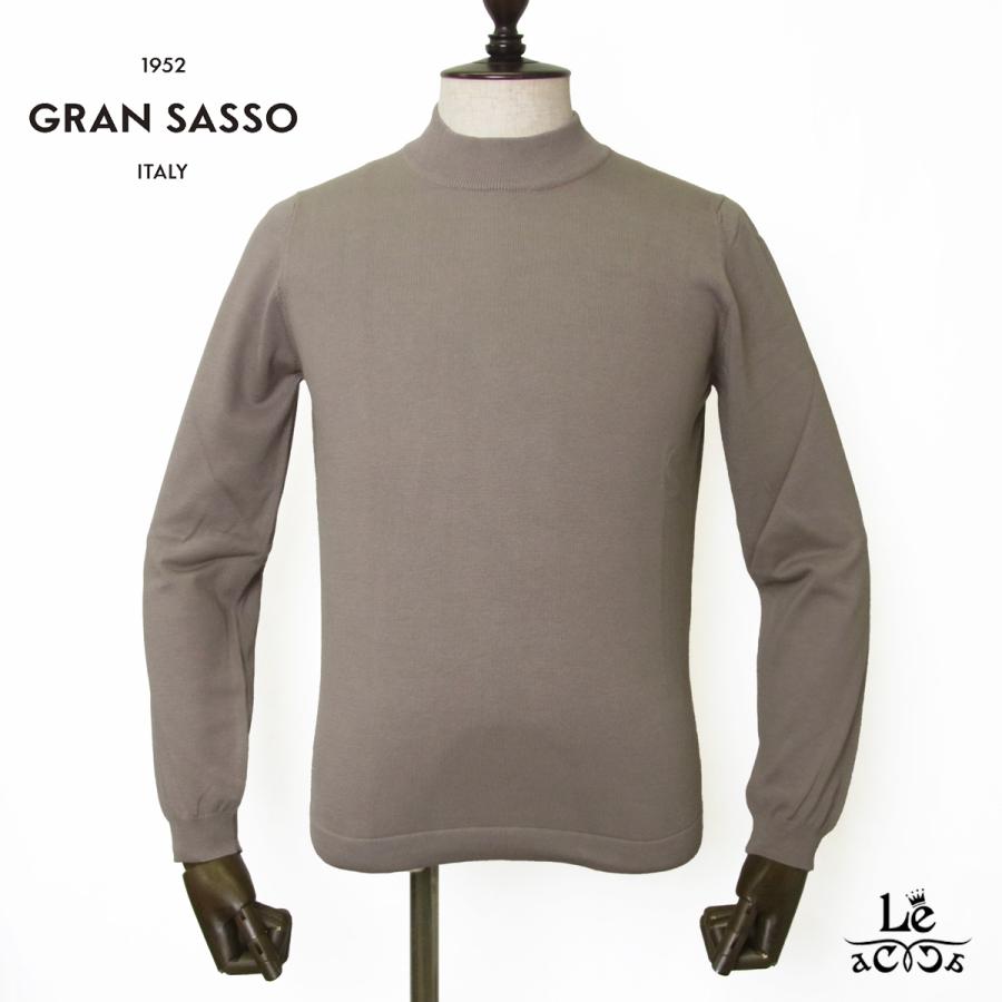 Gran Sasso（グランサッソ） コットン モックネック ニット GRAN SASSO
