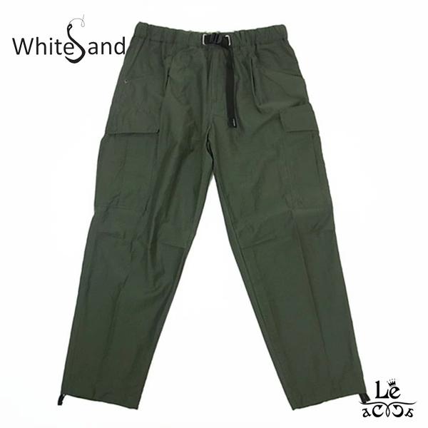 White Sand ホワイトサンド カーゴパンツ テープ ベルト ベルトレス クロップドパンツ メンズ 無地 カーキ 春夏モデル イタリア ブランド 国内正規品 Sale 57 Off