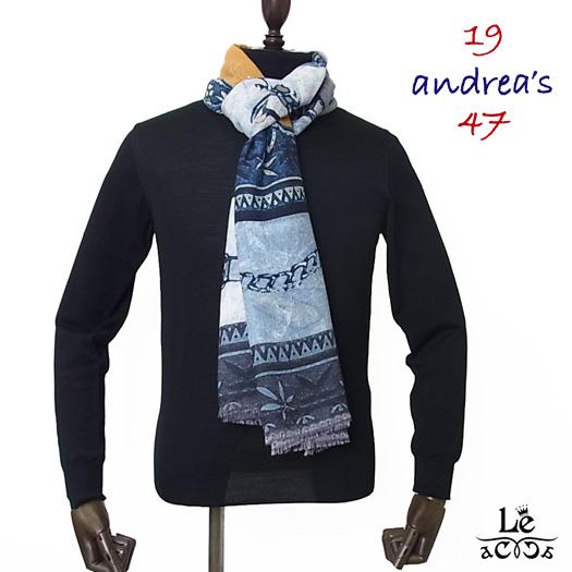 流行アイテム のディチャノーヴェ 47 アンドレアズ 19 メンズファッション Andrea S カシミア カシミヤ カシミア ストール ホース 馬 大判 クアランタセッテ スカーフ 薄手 馬 メンズ レディース イタリア 62 Off の