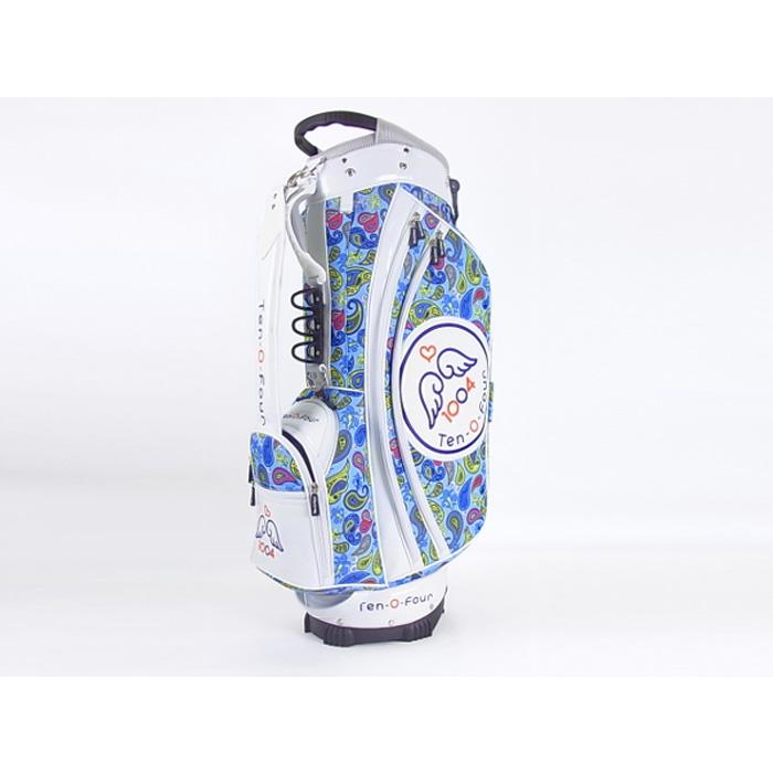 素晴らしい外見 ゴルフ キャディバッグ メンズ レディース 9号 ペイズリー柄 1004 キャディバッグ レディース メンズ 男女兼用 可愛い 水色 ブルー ペイズリー 9号 テンオーフォー 10o4 ゴルフバッグ ゴルフ用バッグ