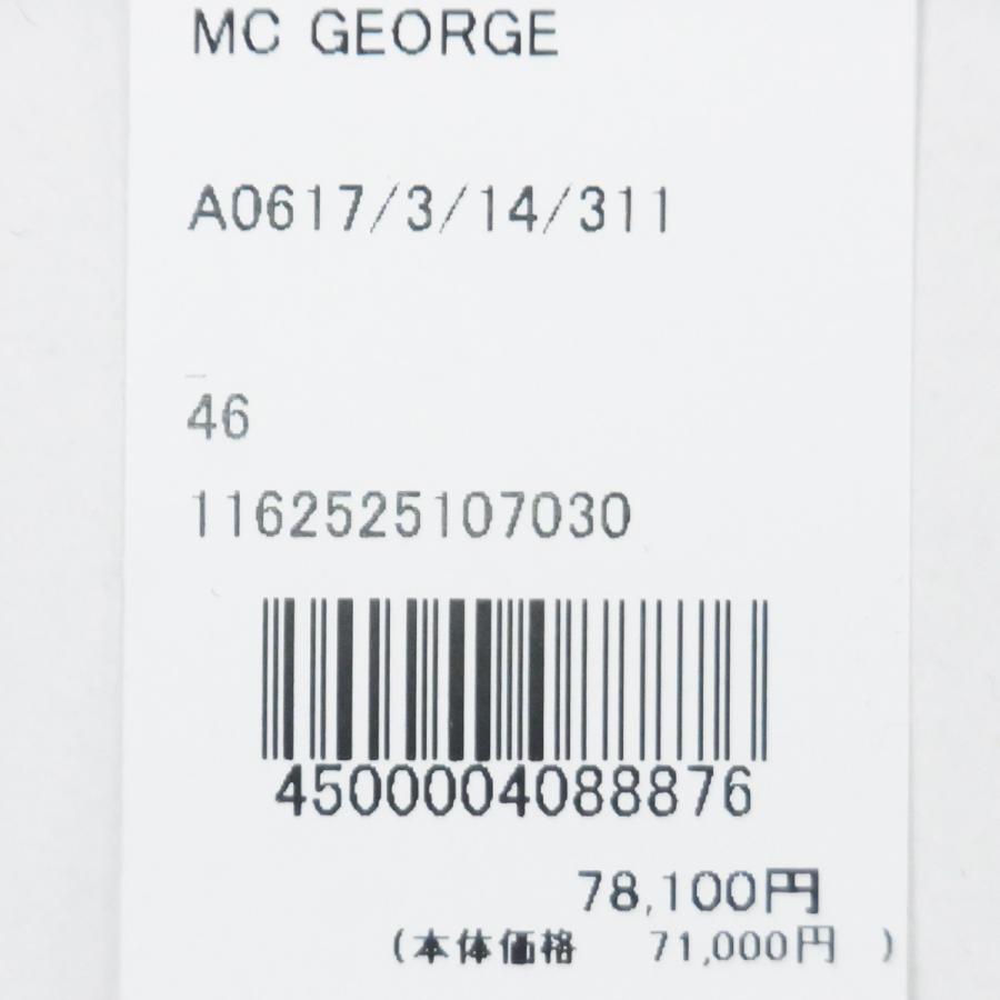 Mc George マックジョージ 畦編み クルーネック ニット フィッシャーマンセーター ウール カシミヤ オフホワイト スコットランド ブランド 国内正規品 送料無料の画像