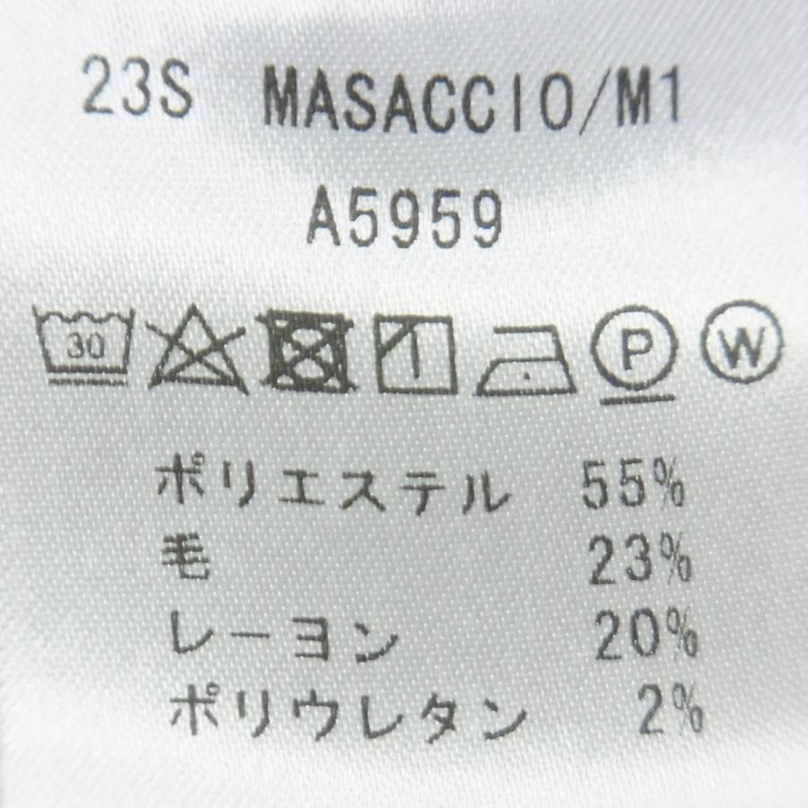 giab's ARCHIVIO ジャブス アルキヴィオ マサッチョ スラックス MASACCIO M1 A5959 ウール ジャージー パンツ ネイビー 春夏 イタリア ブランド 正規品の画像